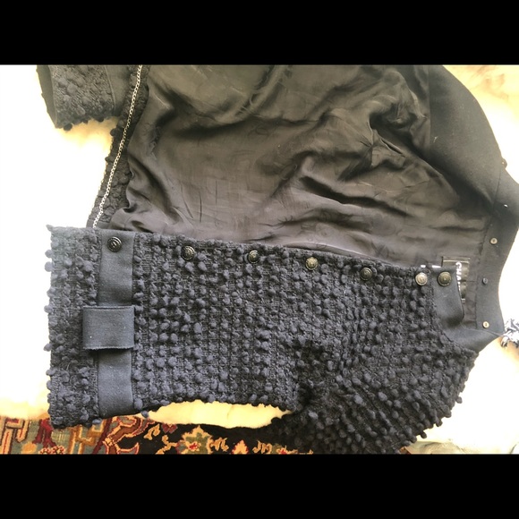 Chanel 2009 Runway Wool Jacket Black 40 S-M - Picture 7 of 11